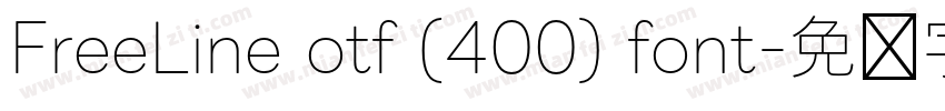 FreeLine otf (400) font字体转换